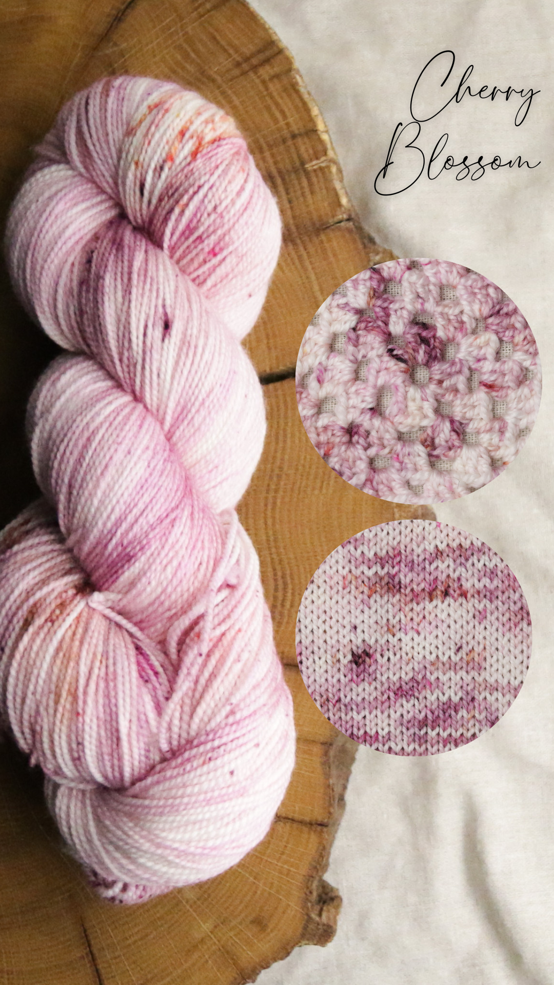 Cherry Blossom - Merino Squish - Fingering