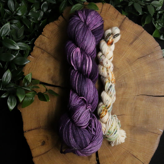 Sugarplum Glow Sock Set - Vibrant 80/20 Sock Set (100g + 20g)