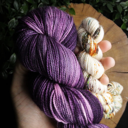 Sugarplum Glow Sock Set - Vibrant 80/20 Sock Set (100g + 20g)