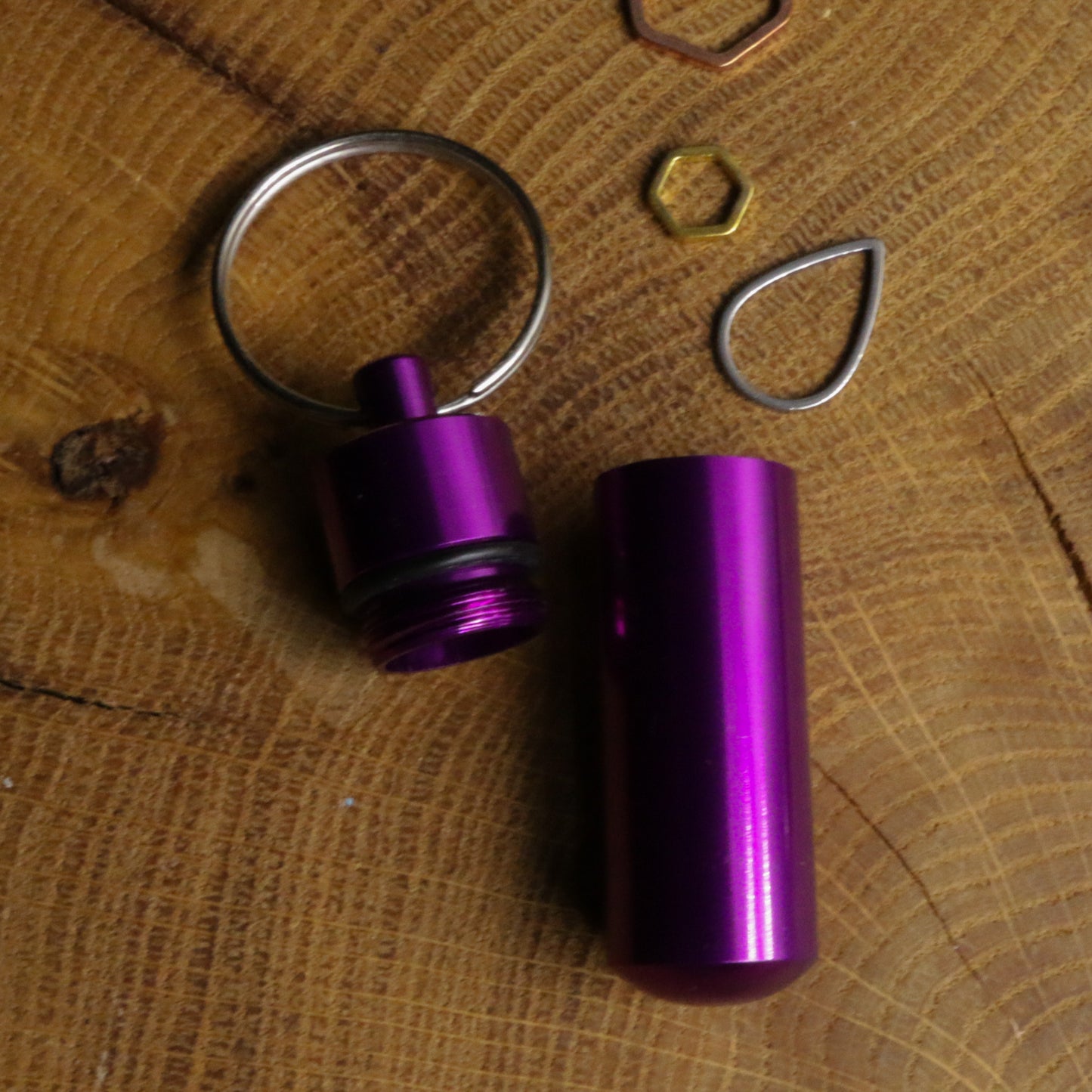 Small Colored Cylinder Stitch Marker Holder