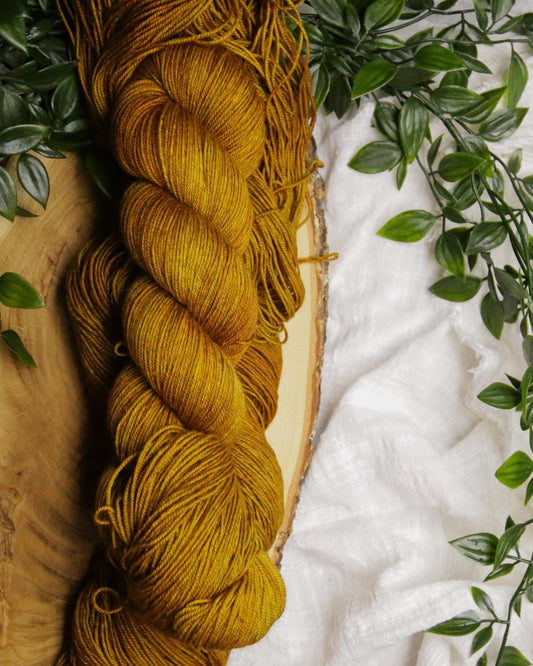 Wild Mustard - Yak Sock - Fingering Weight
