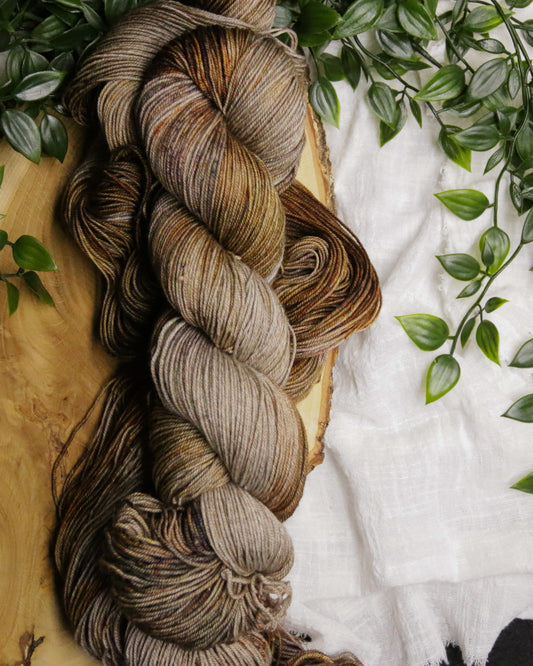 Golden Birch - Yak Sock - Fingering Weight
