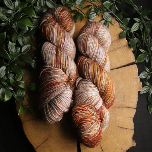 Autumn Embers (Trial #1) - Soft Sock - Fingering Weight