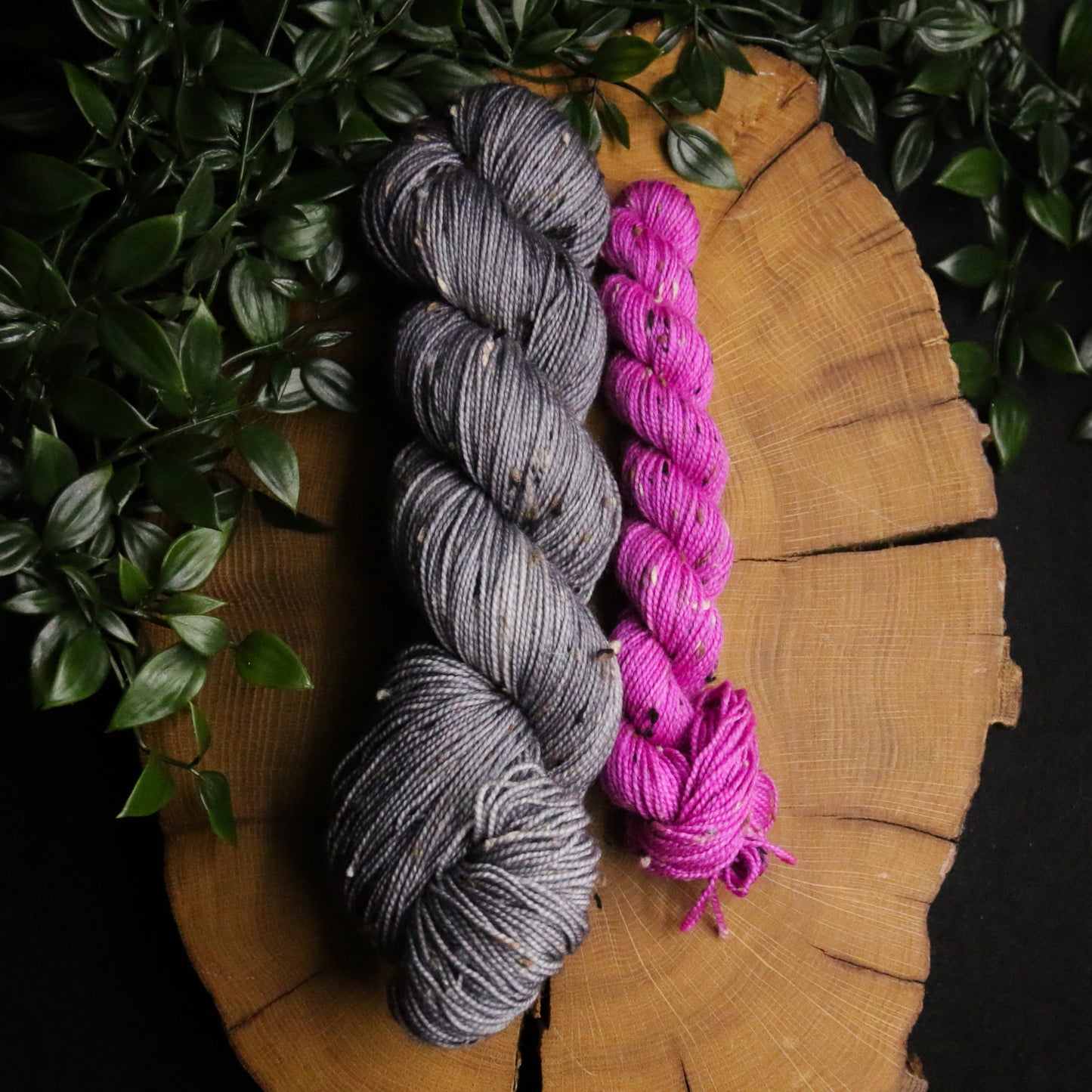 Peekaboo Rainbow - Tweed Sock Set (100g + 20g) - Fingering Weight