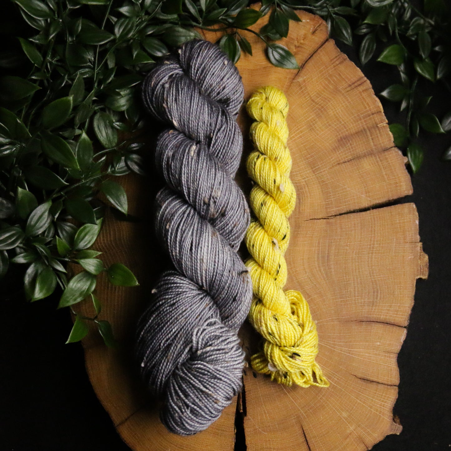 Peekaboo Rainbow - Tweed Sock Set (100g + 20g) - Fingering Weight