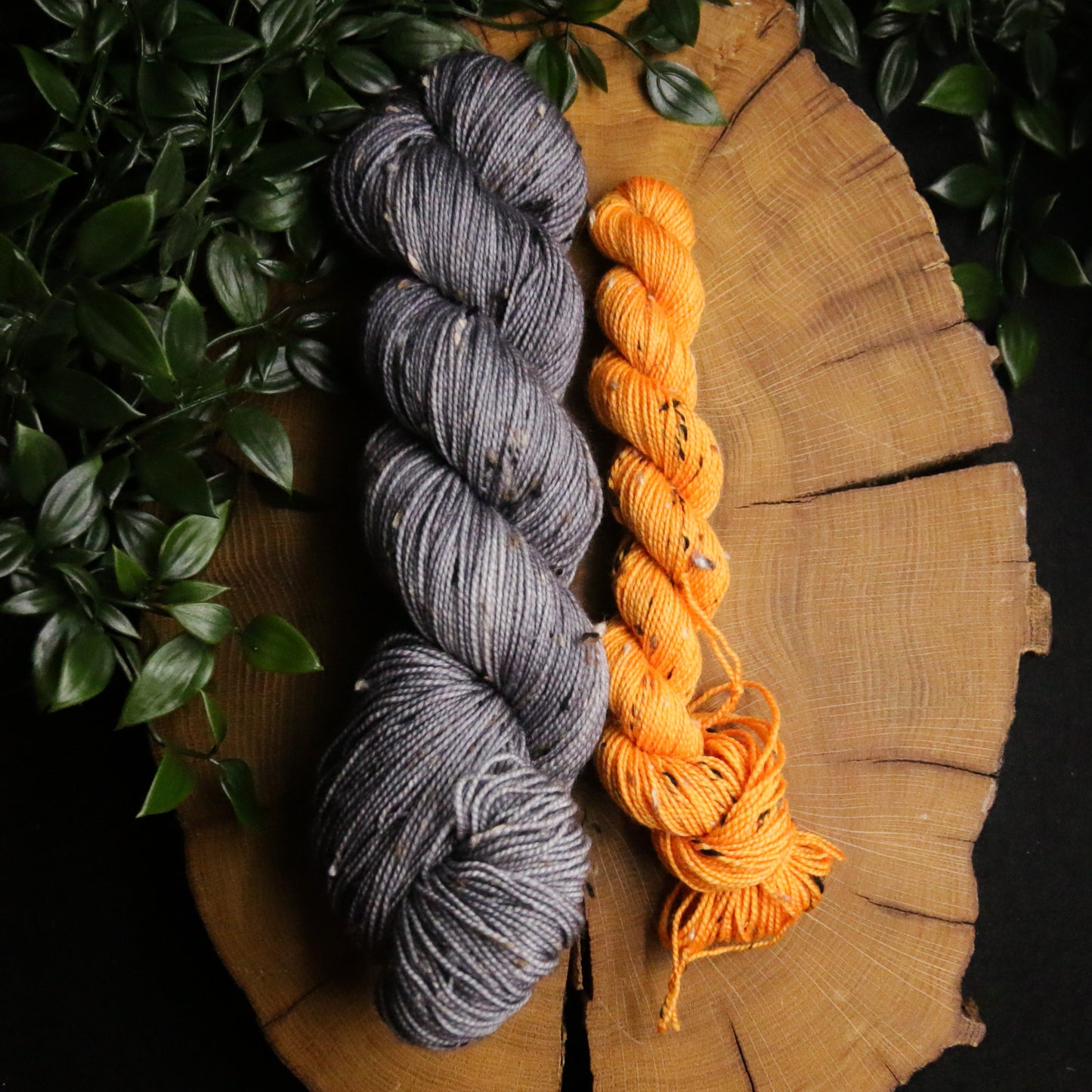 Peekaboo Rainbow - Tweed Sock Set (100g + 20g) - Fingering Weight