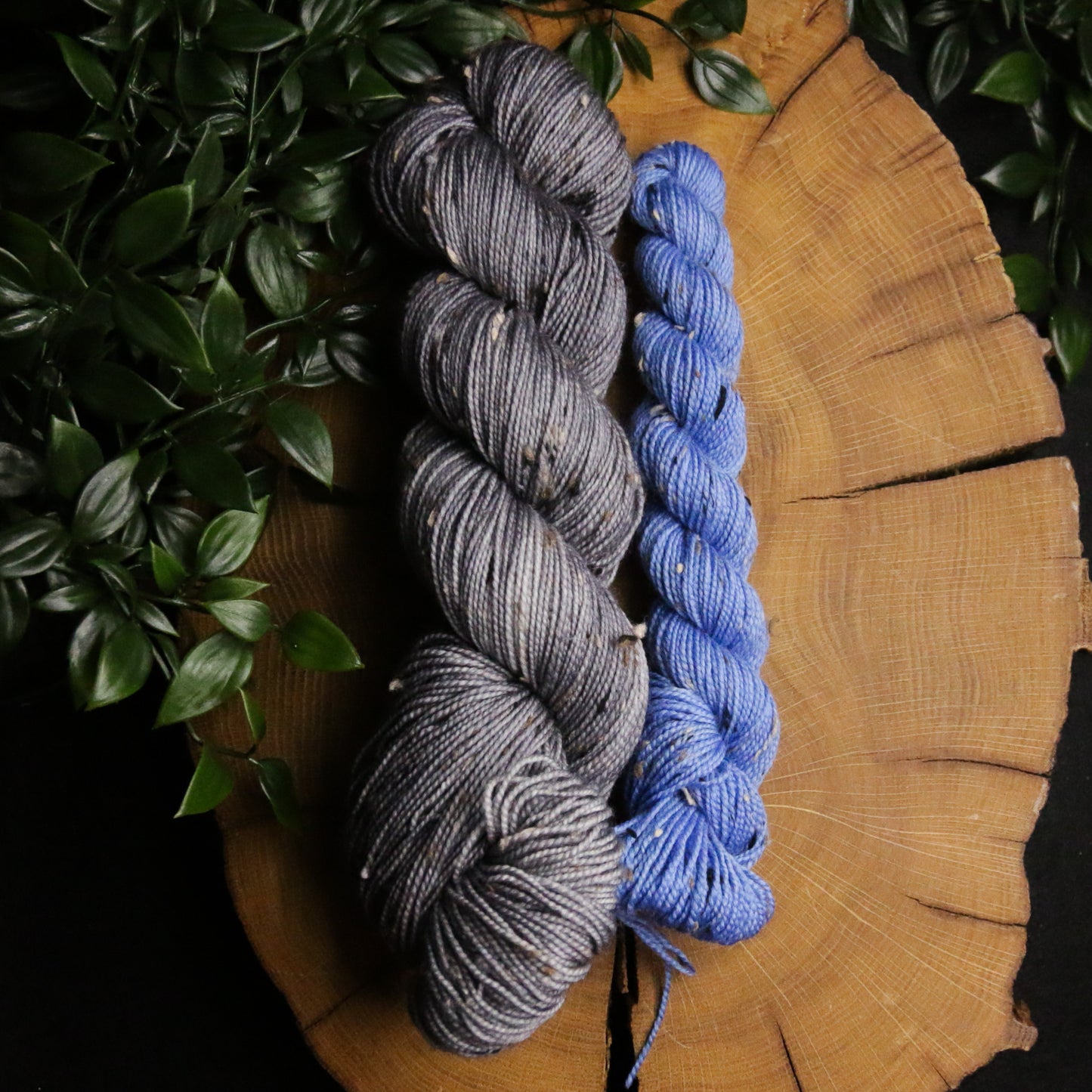 Peekaboo Rainbow - Tweed Sock Set (100g + 20g) - Fingering Weight