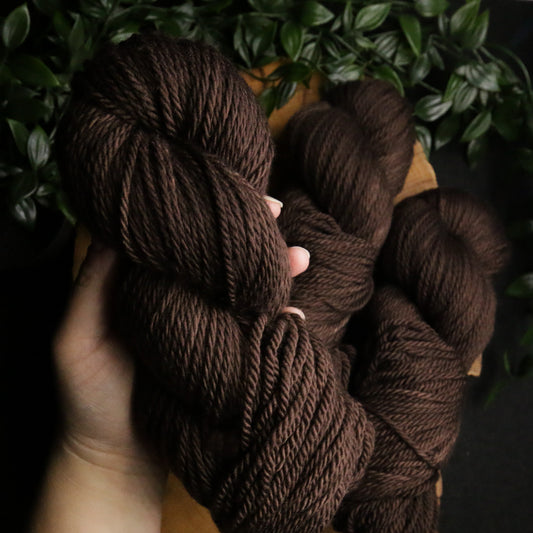 Bitter Chocolate - Merino Squish - Worsted Weight