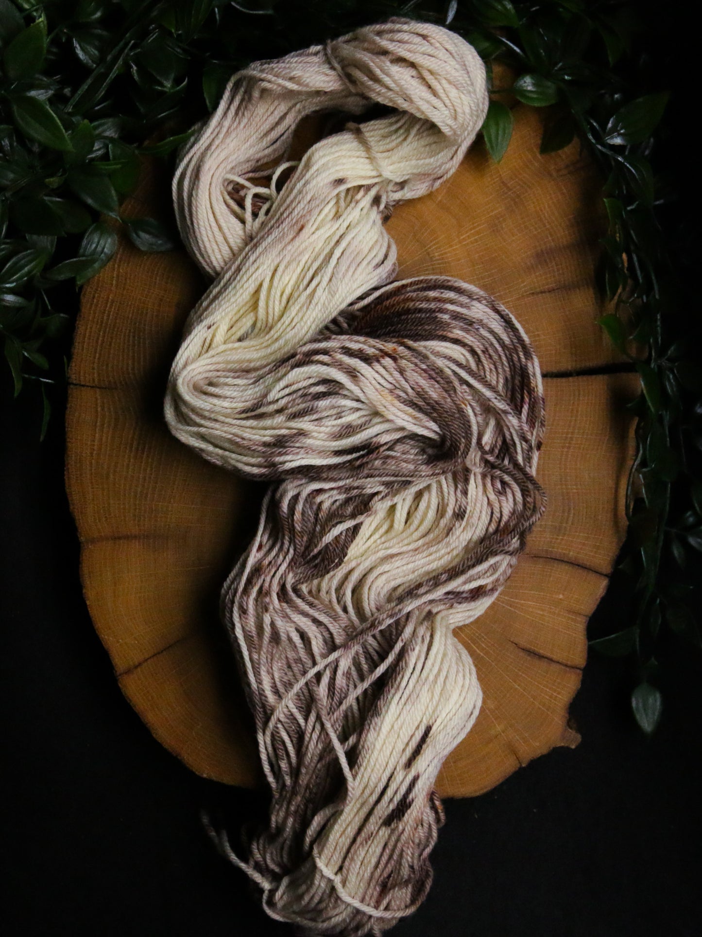 Whipped Cream + Chocolate Shavings- Non-Superwash - DK Weight