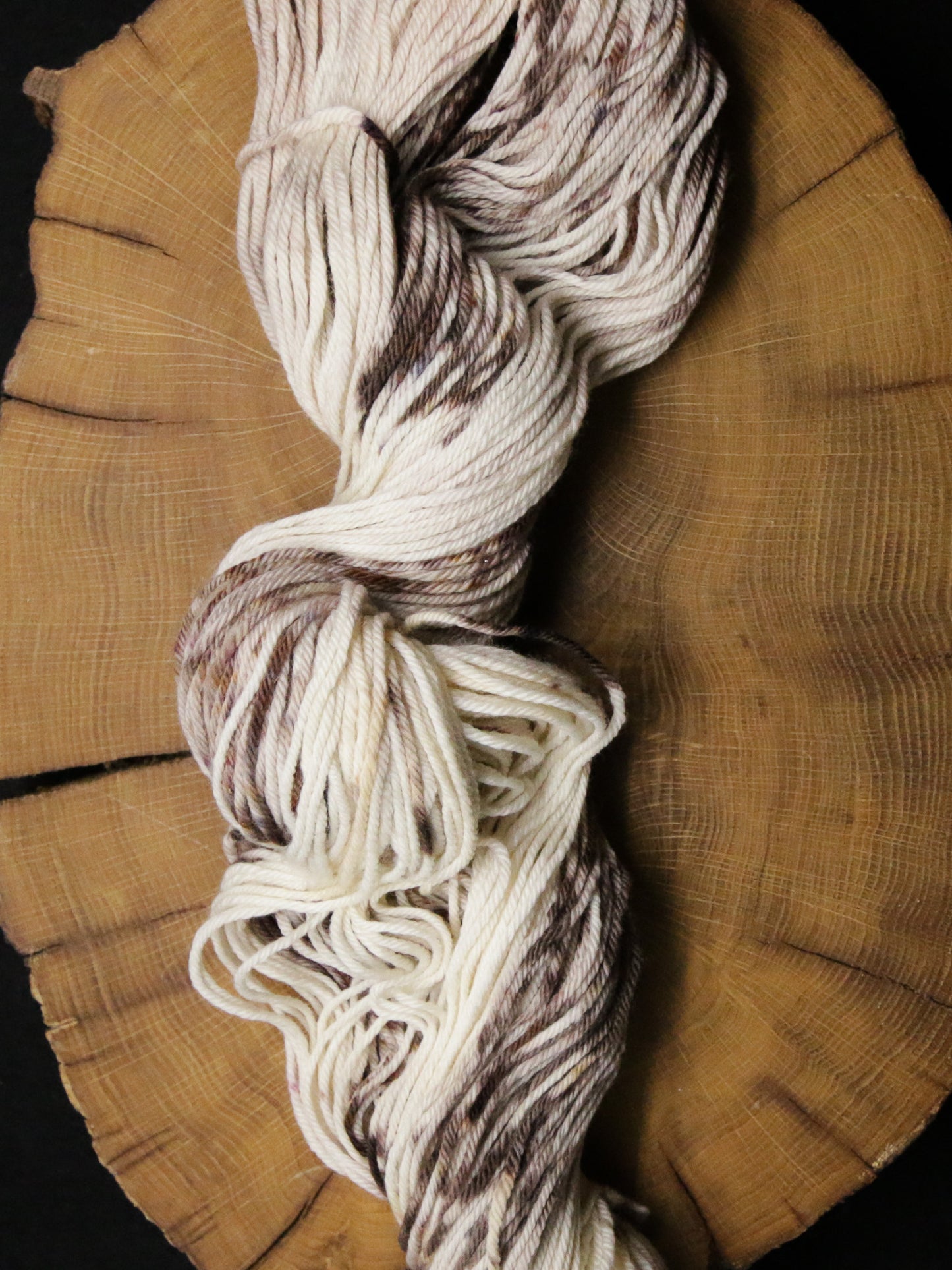 Whipped Cream + Chocolate Shavings- Non-Superwash - DK Weight