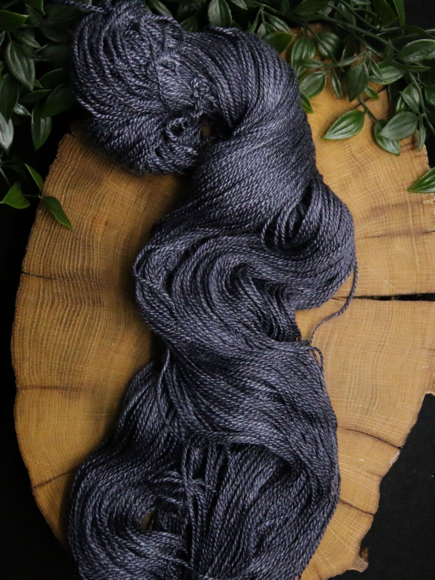 Just a Black - Merino Silk - Fingering/Light Sport