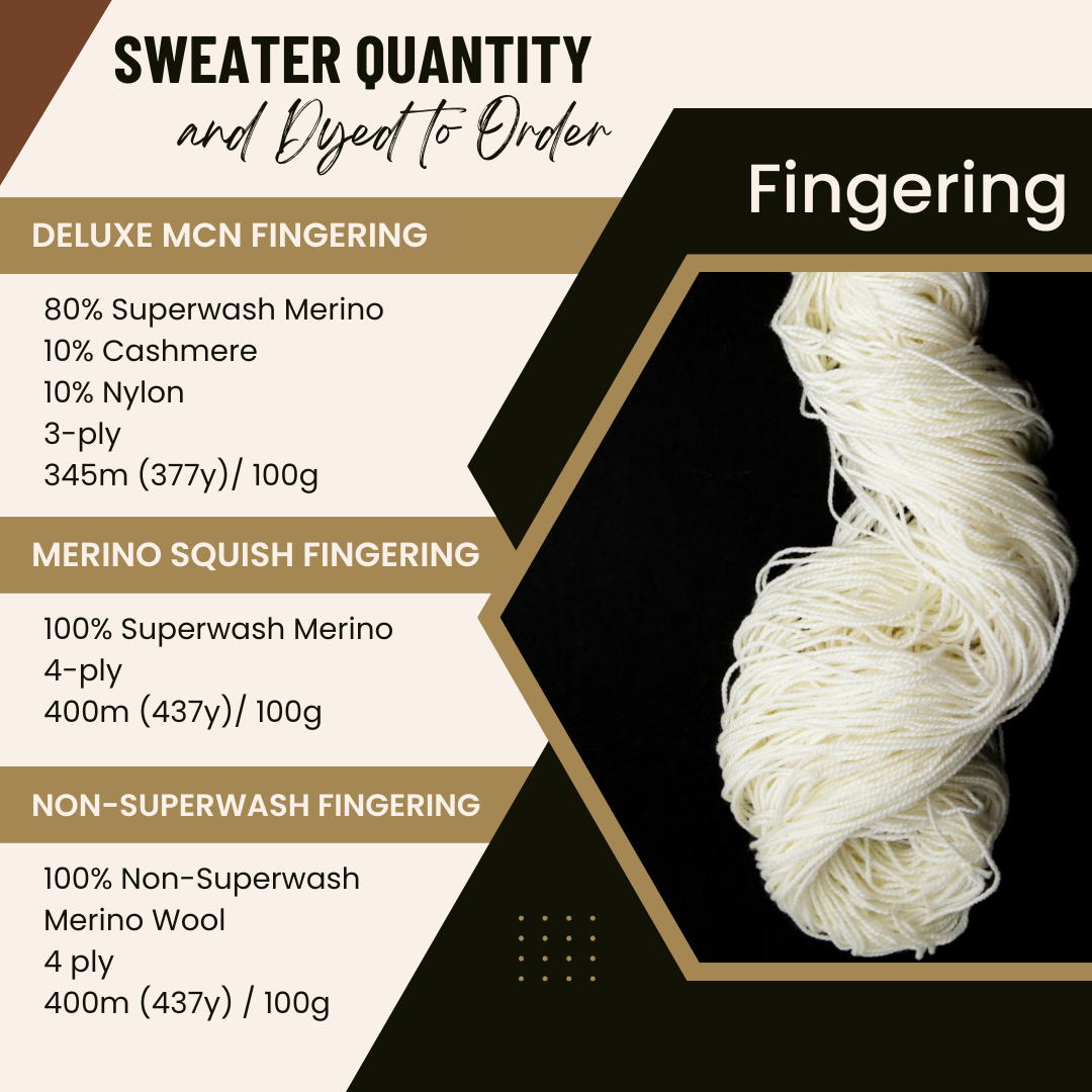 Tiramisu - Sweater Quantity and Dyed to Order