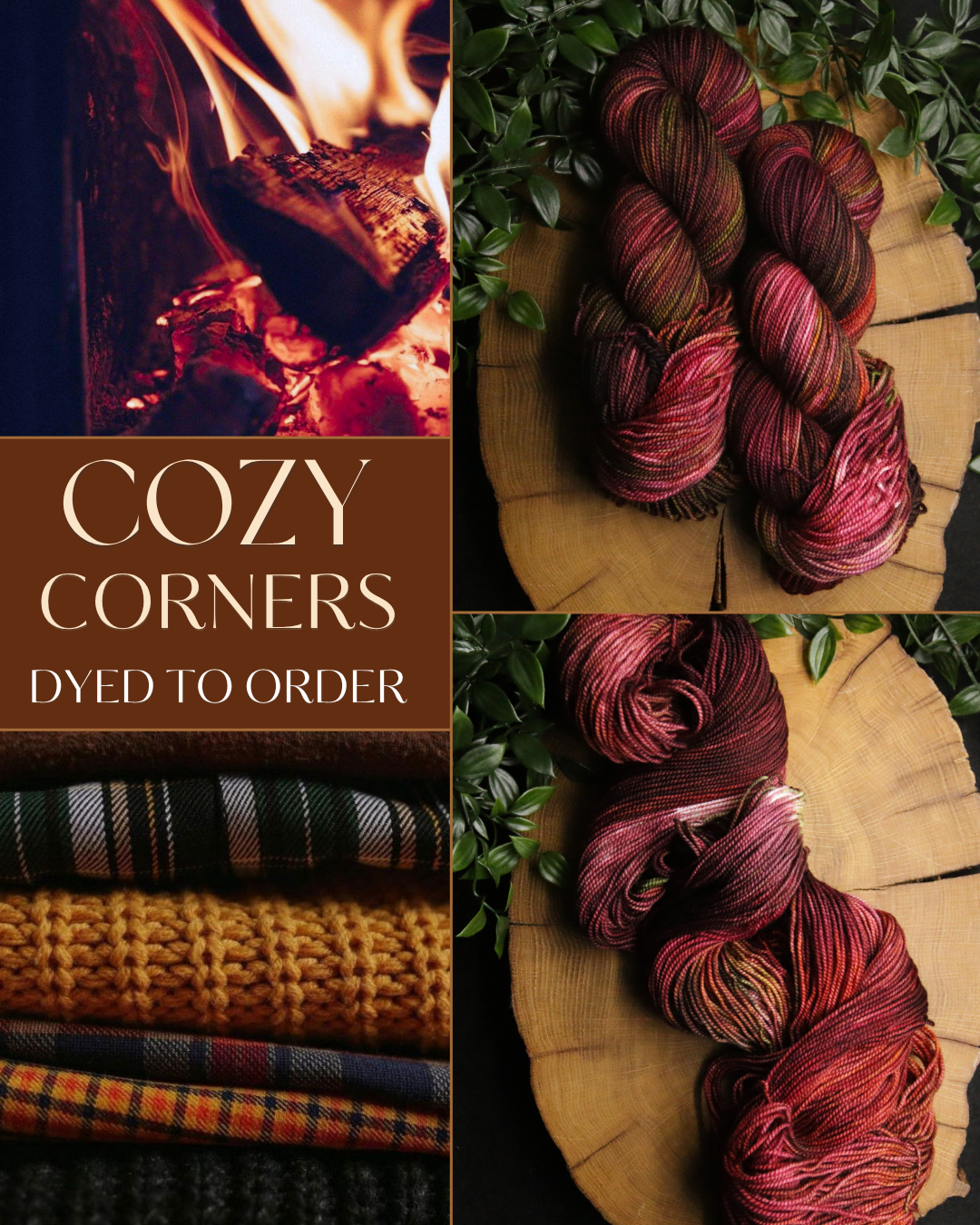 Cuddled by the Fire - Soft Sock Fingering - In Stock - November Cozy Corners