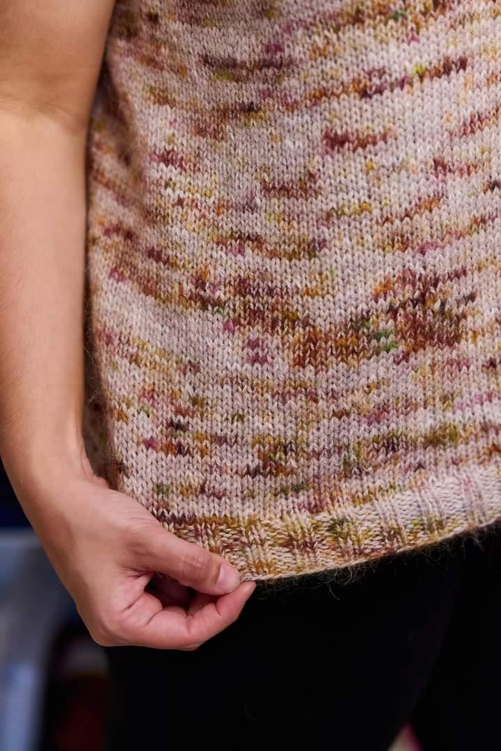 Everyday V-Neck -NON-Superwash - Julie Ann Knitter Twin Stitches Designs Collab