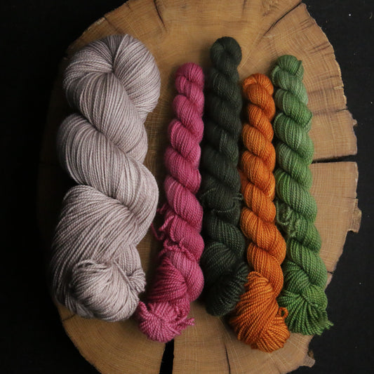 Easy Order Veggies Kit - Fruits and Veggie Club - Soft Sock Fingering OR Plump 85 DK