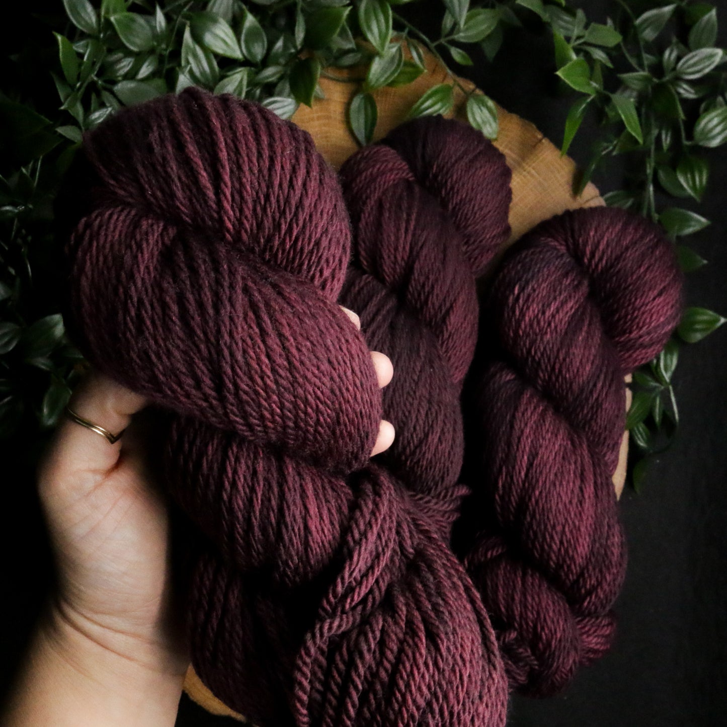 Nocturne Plum - Merino Squish  - Worsted Weight