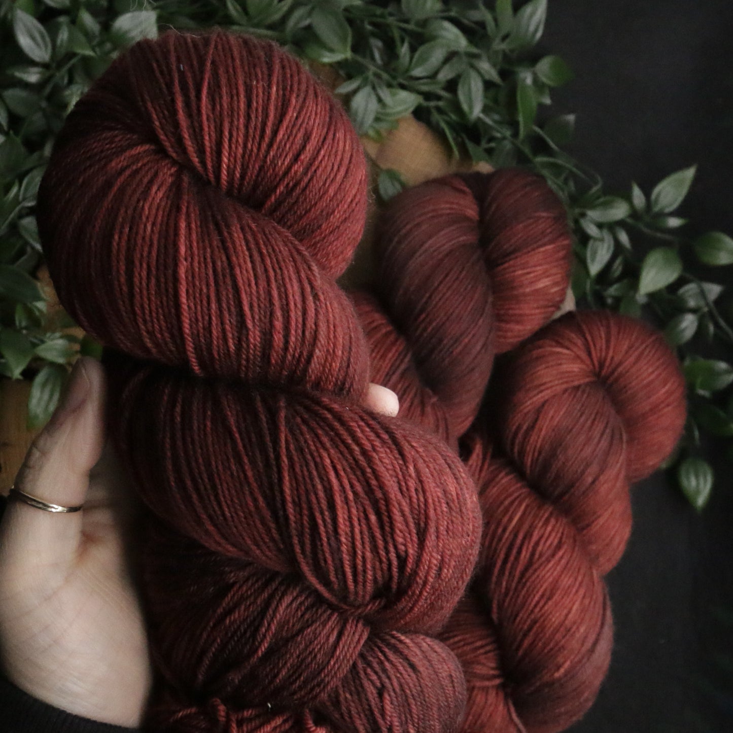 Copper Redwood *dark* - Merino Squish - Fingering Weight