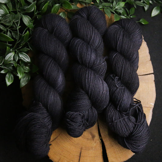 Just a Black - Vibrant 80/20 - Fingering Weight