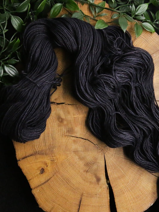 Just a Black - Vibrant 80/20 - Fingering Weight