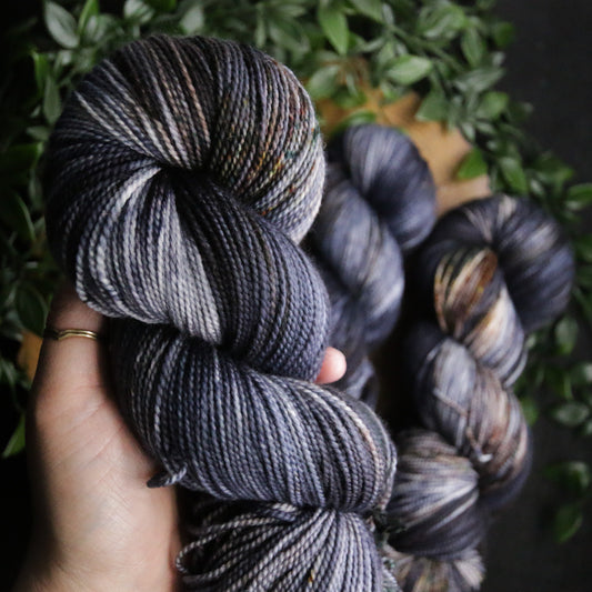 Black Jasper - Soft Sock - Fingering Weight