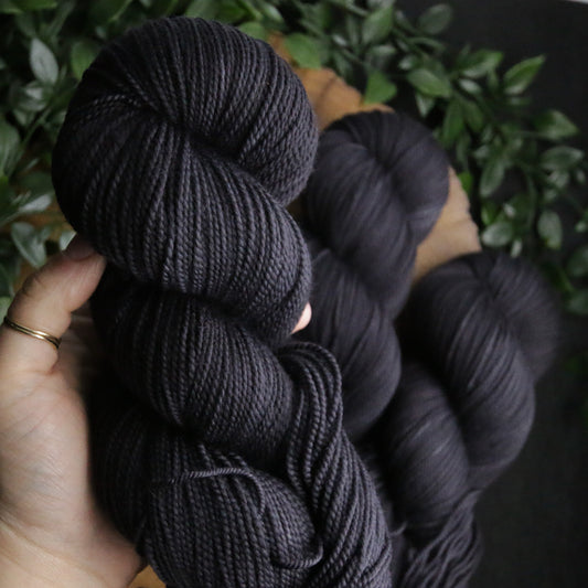 Just a Black - Soft Sock - Fingering Weight