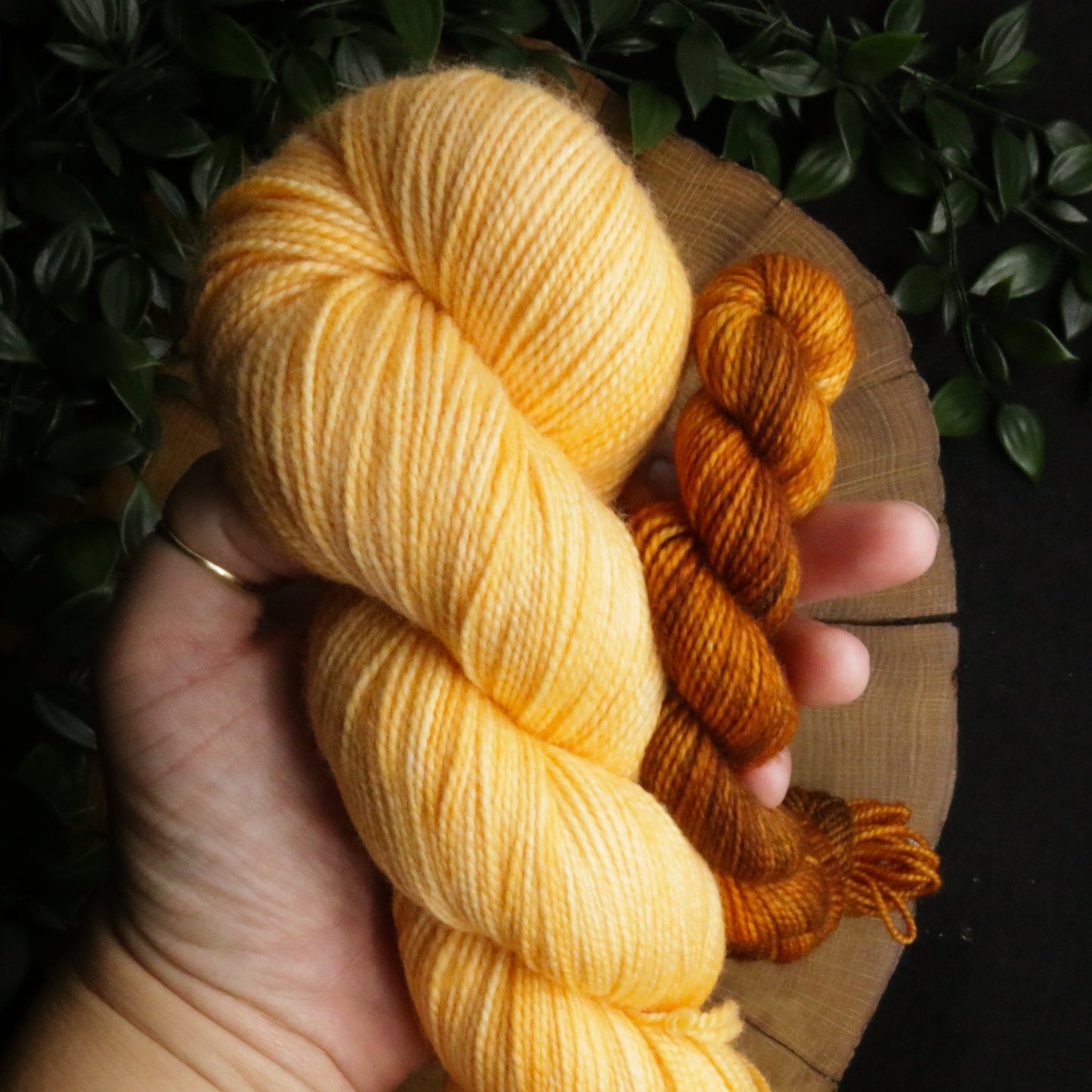 Pumpkin Creme Sock Set - Vibrant 80/20 - 100g + 20g