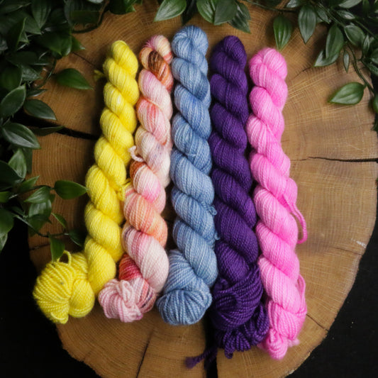 One of a Kind Mini Set #15 - Soft Sock - 20g - Fingering Weight