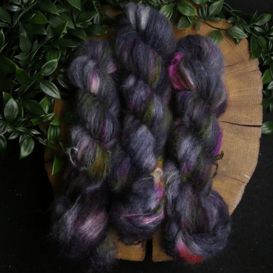 Wildflowers at Night - Suri Alpaca Lace - Lace Weight