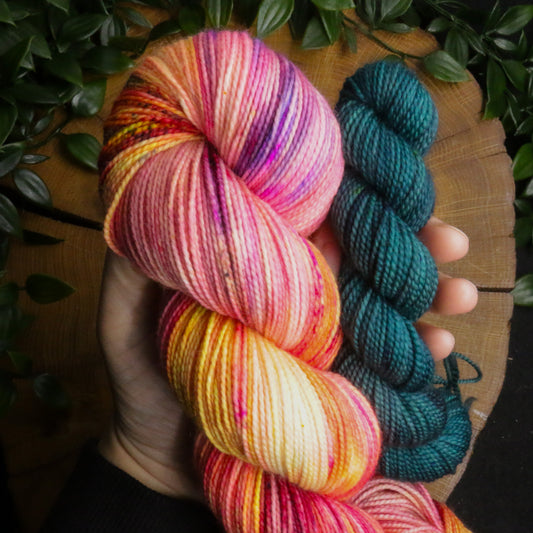 One of a Kind - Vibrant 80/20 - Sock Set - Fingering