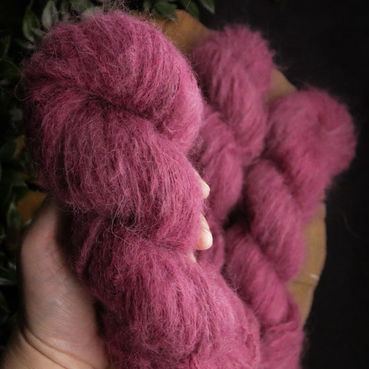 Raspberry Syrup - Suri Alpaca Lace - Lace Weight