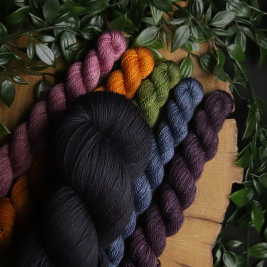 Dark Other Side of the Rainbow - Plump 85 - DK Weight Set (100g + 5x20g)