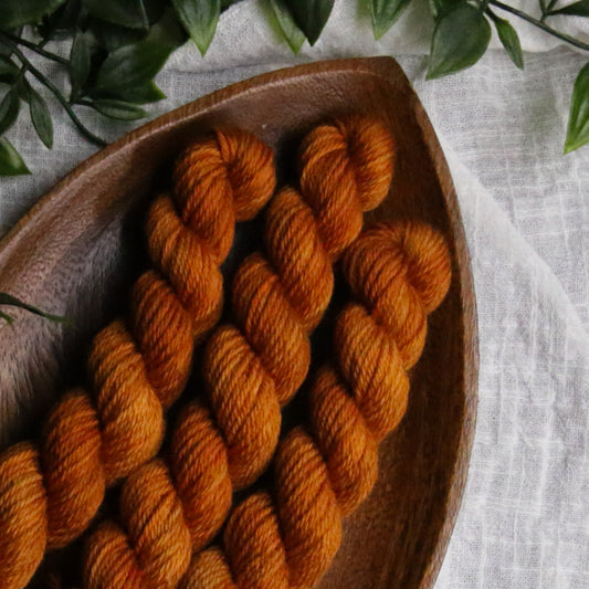 Carrots and Pumpkins - Fruits and Veggies - Soft Sock Fingering OR Plump 85 DK - 20g mini