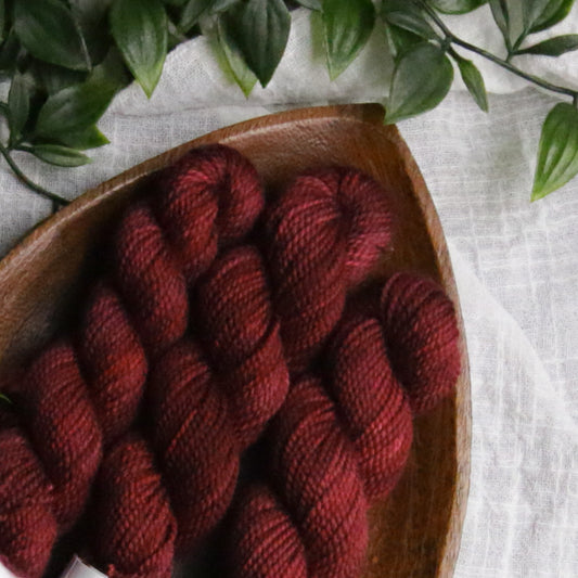 Apples and Cherries - Fruits and Veggies - Soft Sock Fingering OR Plump 85 DK - 20g mini