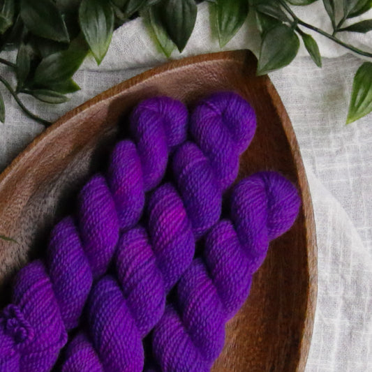 Plums and Grapes - Fruits and Veggies - Soft Sock Fingering OR Plump 85 DK - 20g mini