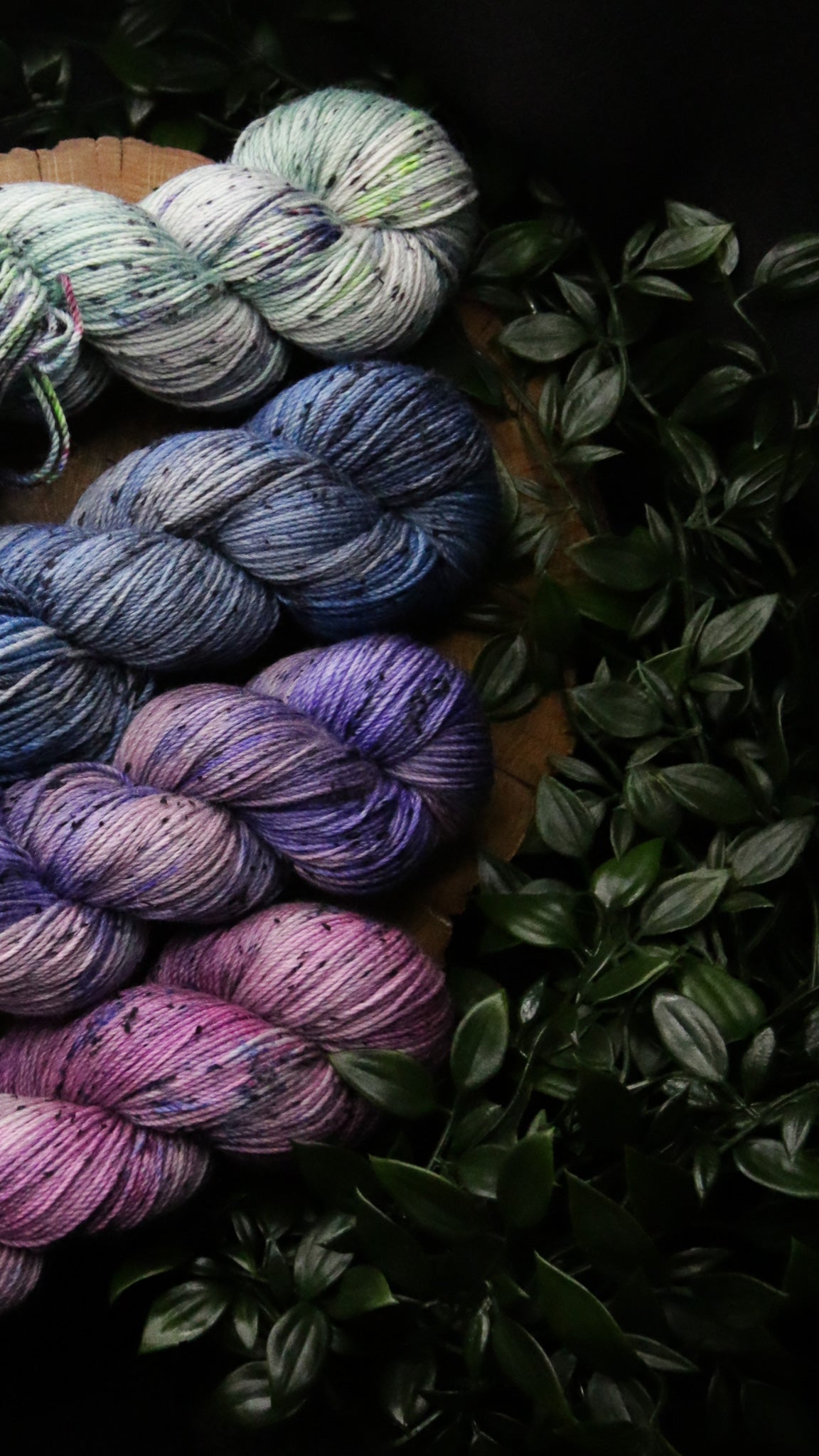 Mermaid Lagoon - 4 Skein Set - Rustic Tweed - Fingering Weight