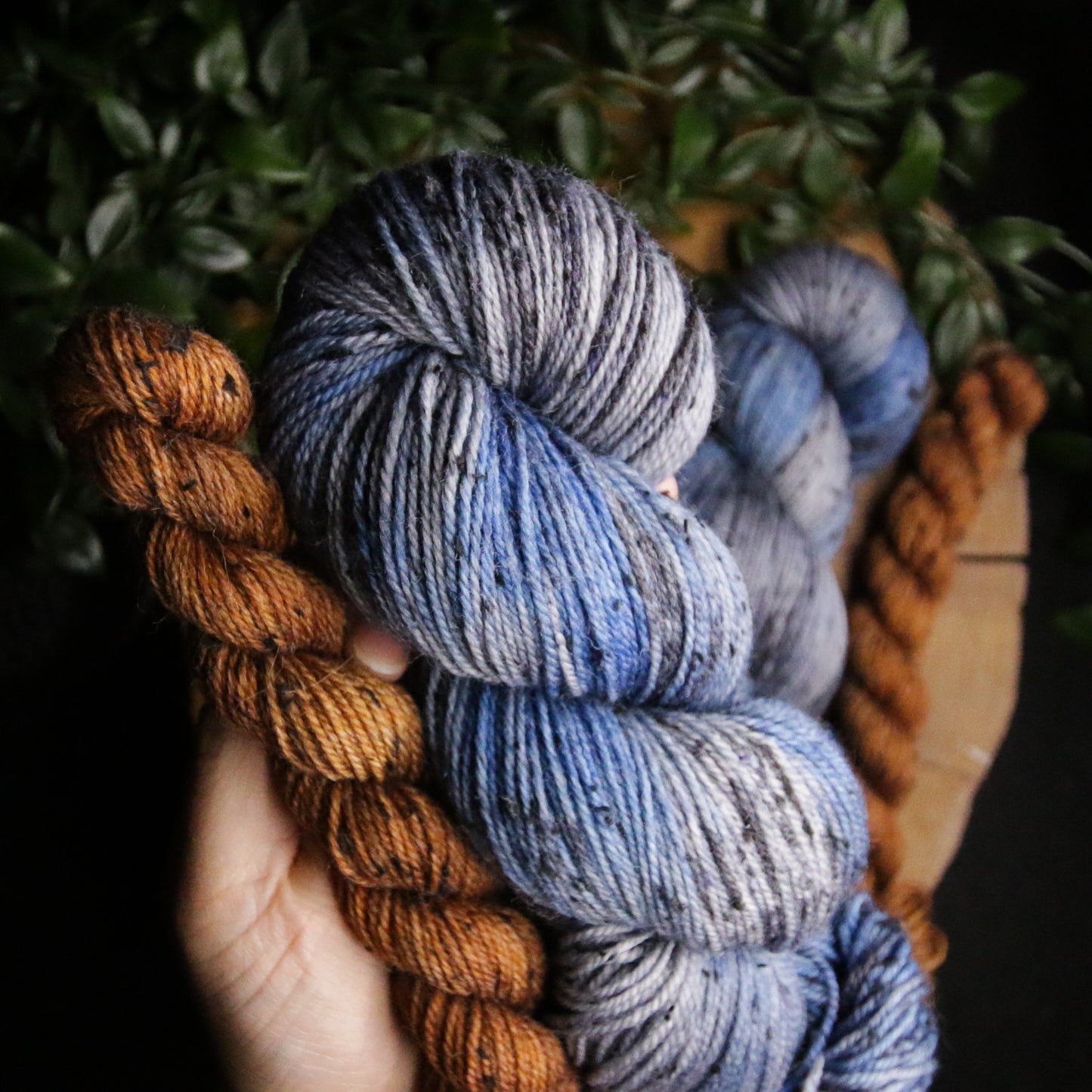 Blue Jeans - Sock Set - Rustic Tweed - Fingering Weight