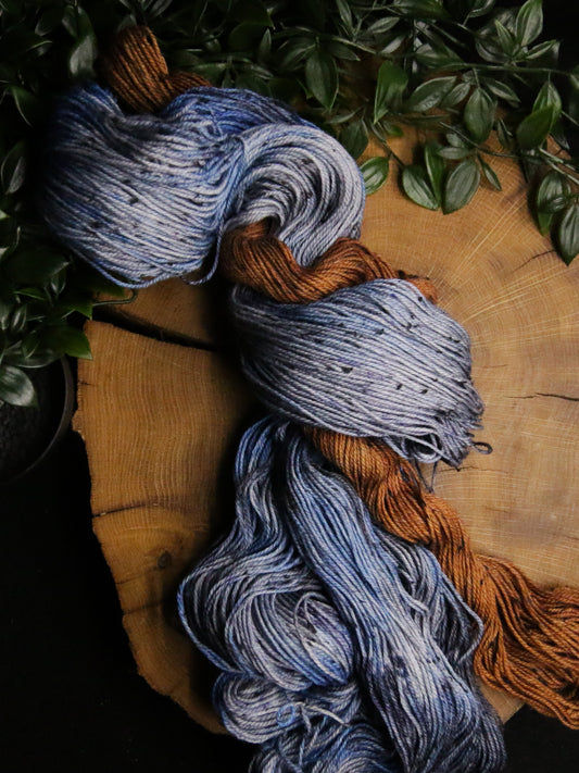 Blue Jeans - Sock Set - Rustic Tweed - Fingering Weight