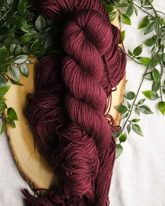 Red Currant - Sweater Quantity and Dyed to Order - Yak Silk DK - DK Weight