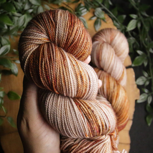 Autumn Embers (Trial #1) - Soft Sock - Fingering Weight