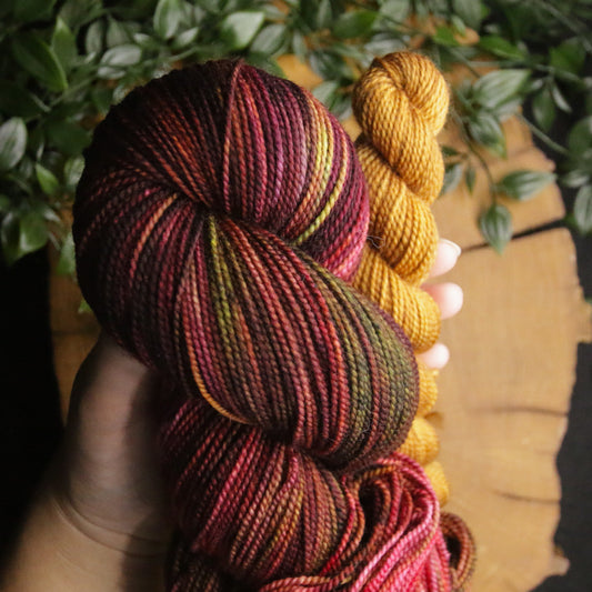 Cuddled by the Fire - Sock Set - Soft Sock Fingering - Cozy Corners Club