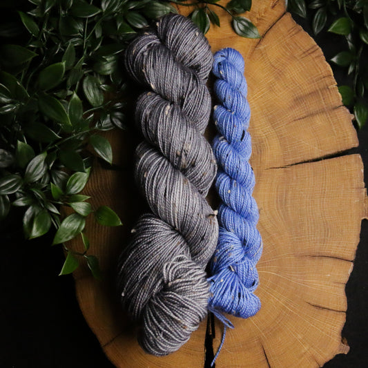 Peekaboo Rainbow - Tweed Sock Set (100g + 20g) - Fingering Weight