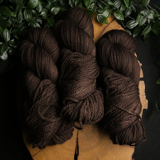 Bitter Chocolate - Merino Squish  - Worsted Weight