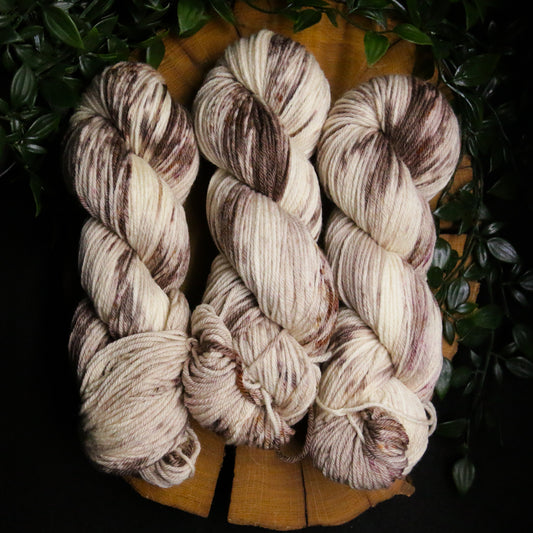 Whipped Cream + Chocolate Shavings- Non-Superwash - DK Weight