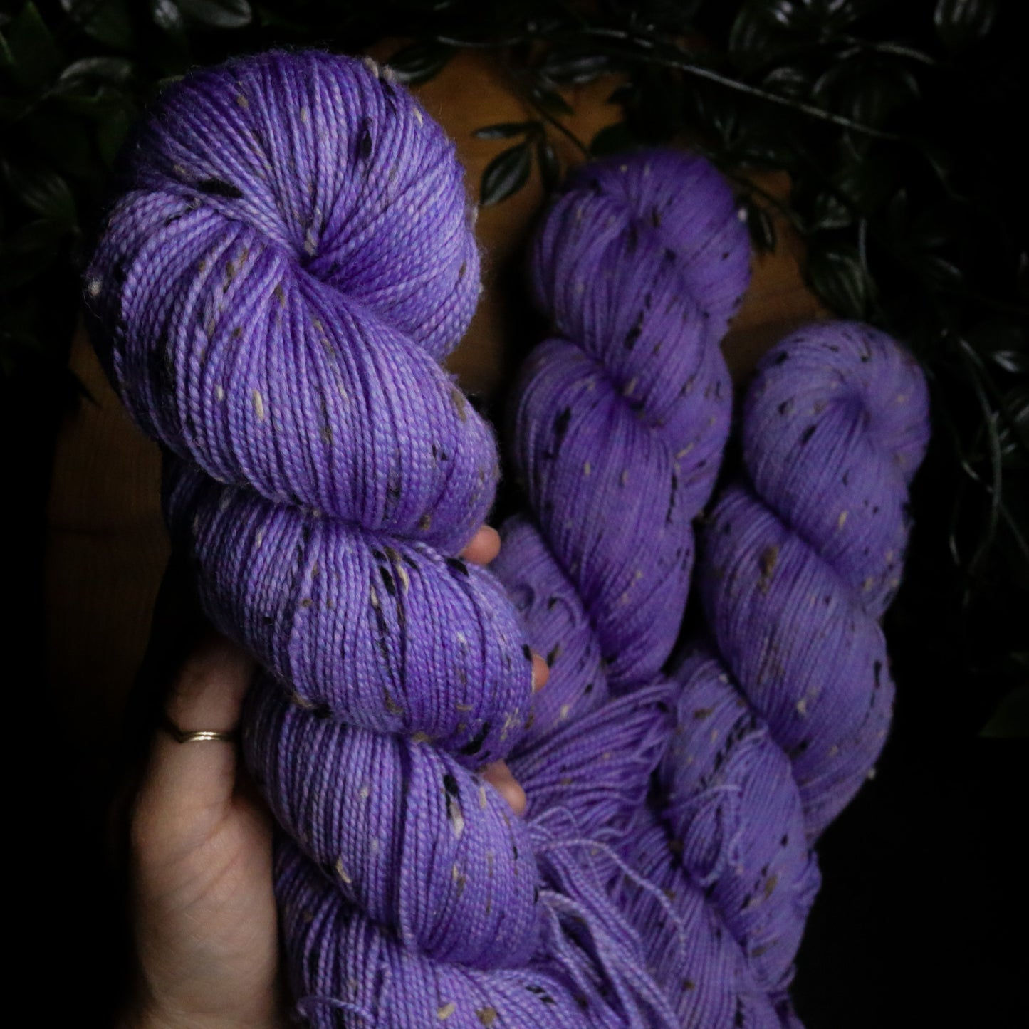 Peri-Twinkle - Tweed - Fingering Weight