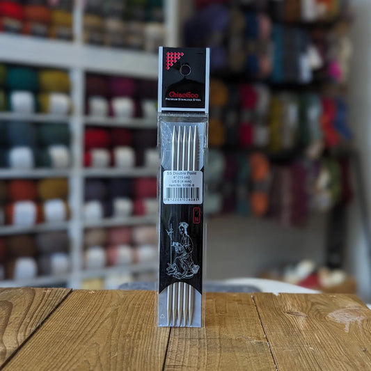 ChiaoGoo Stainless Steel Double Points - 6"