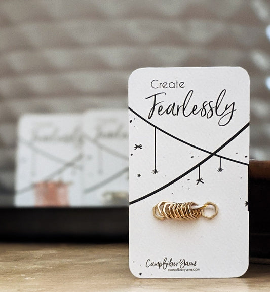 Mini Hexagon Stitch Markers (set of 10)