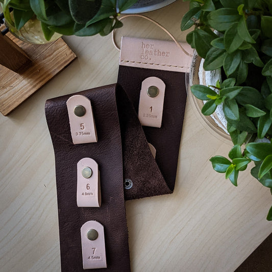 Leather Hanging Needle Organizer