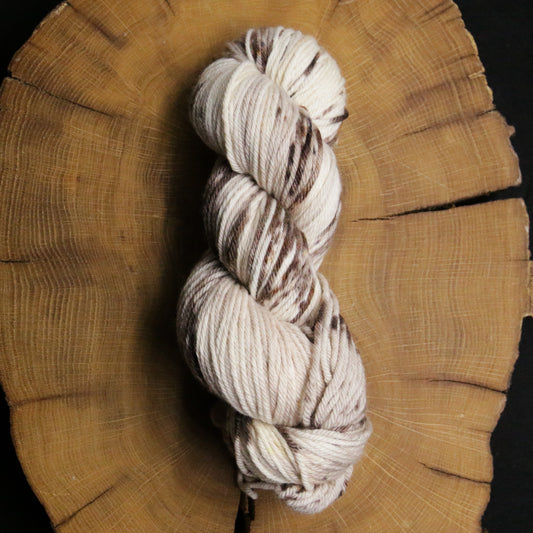 Whipped Cream + Chocolate Shavings- Non-Superwash - DK Weight