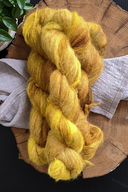 Baltic Amber - Suri Alpaca Lace - Lace Weight