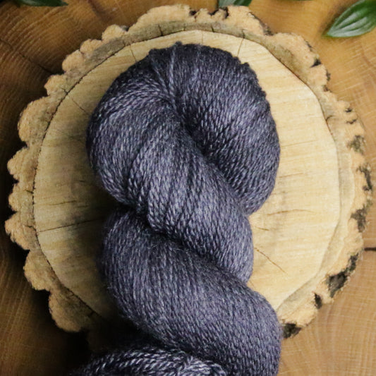 Just a Black - Merino Silk - Fingering/Light Sport